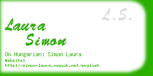 laura simon business card